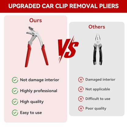 Car Clip Pliers, Panel Clip Removal Tool, 2026 New Professional Auto Clip Removal Pliers, Easy to Remove Fasteners, Clips, Buckles, and Rivets, Open The Panels Effortlessly Without Damage (2*Pcs) - color: 2*pcs