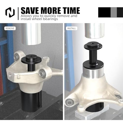 NICECNC Black Wheel Bearing Install Removal Press Tool | Compatible with Can Am Maverick X3 900 HO 4x4 DPS 2018, X3 R 4x4 Turbo DPS 2019, X3 Max 4x4 DS Turbo DPS 2021, See Fitments