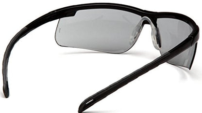 Pyramex Ever-Lite Lightweight Safety Glass Indoor/Outdoor Mirror Lens - color: Light Gray H2max Anti-fog Lens/ Black Frame