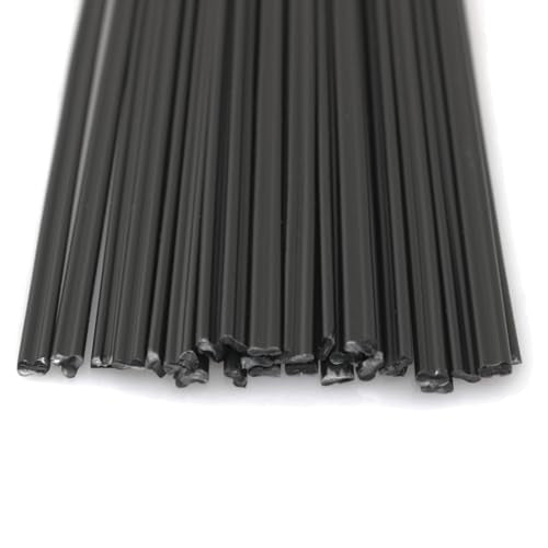 30PCS 8 Inch Black PP Plastic Welding Rod Car Bumper Soldered Bar for Display Rack Model Crafts Decorations DIY Production