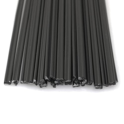 30PCS 8 Inch Black PP Plastic Welding Rod Car Bumper Soldered Bar for Display Rack Model Crafts Decorations DIY Production