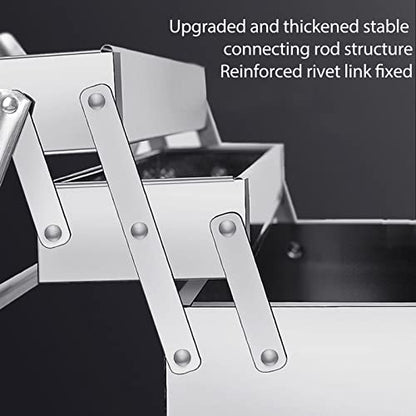 Cantilever Tool Box - Metal Folding Portable Auto Maintenance Storage Organizer with Stainless Steel 3 Layers and 5 Trays - size: 350