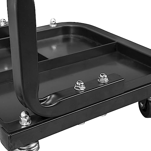 Torin ATR6300B-1 Rolling Creeper Garage/Shop Seat: Padded Mechanic Stool with Tool Tray Storage, Black - style: Normal Seat
