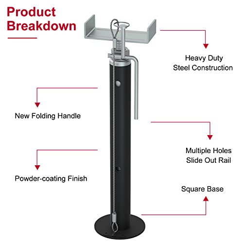 rv Slide Out Support Jacks, Slide Out Supports for Travel Trailer - Adjustable rv Slide Out Jack Supports, 2pcs Trailer Slide Out Supports, 5000lb Capacity(15" to 37") - size: 15" to 37"