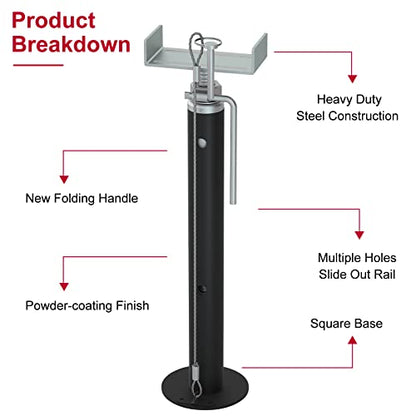rv Slide Out Support Jacks, Slide Out Supports for Travel Trailer - Adjustable rv Slide Out Jack Supports, 2pcs Trailer Slide Out Supports, 5000lb Capacity(15" to 37") - size: 15" to 37"