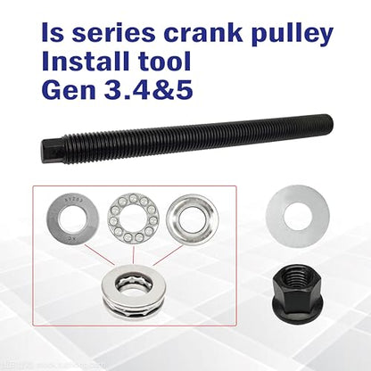ERDIE LS Harmonic Balancer Installation Tool, Crank Pulley Install Tool 551141, Compatible with GM 1997-UP V8 LS1, LS2, LS3, LS4, LSX, LSA, LS6, LQ4, LQ9