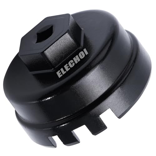 64mm 14 Flutes/6 Slots Oil Filter Cap Wrench Removal Tool Socket Compatible with Toyota, Lexus, Prius, and Scion Vehicles Equipped with 1.8L 4-Cylinder engines, Black Heavy-Duty Aluminum - size: 6 Slot, style: Aluminum - 6 Slot