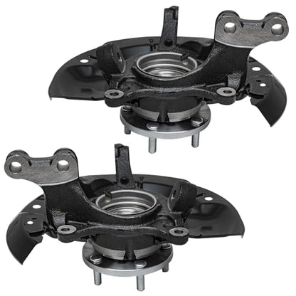 Detroit Axle - AWD Front Steering Knuckles and Wheel Hub Bearings Struts and Coil Spring Replacement for 2011 2012 2013 2014 Toyota Sienna - size: 4QU47784/ Big strut kit