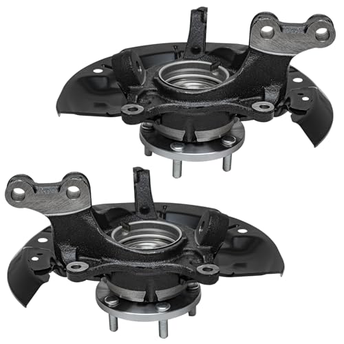 Detroit Axle - AWD Front Steering Knuckles and Wheel Hub Bearings Struts and Coil Spring Rear Shock Absorbers Replacement for 2011-2014 Toyota Sienna - size: 6AQU47785/ strut shock sway kit