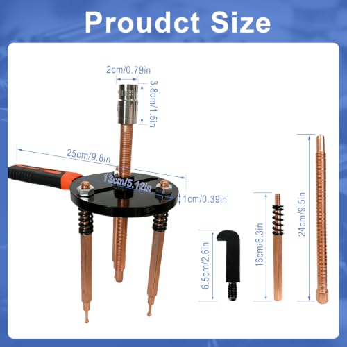 55-in-1 Bearing Puller Set, Heavy-Duty Blind Hole Puller Kit | Wheel Bearing Removal Tool, Internal External Bearing Separator Tool, Upgraded Blind Hole Puller Kit for Automotive