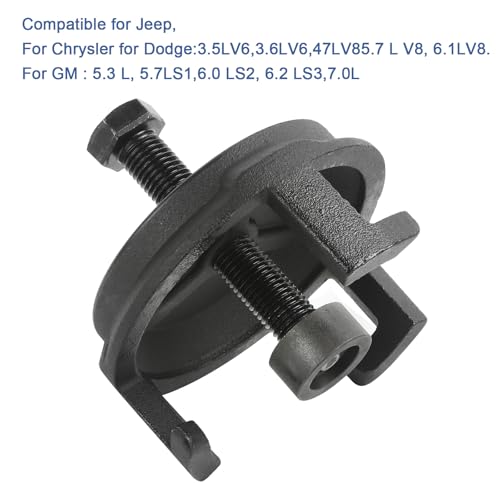 Harmonic Balancer Puller 25264 Compatible with GM Jeep Chrysler Dodge | Engine 5.3L 5.7 LS1 6.0 LS2 6.2 LS3 7.0L No Tapping LS Crank Pulley Remover ﻿LS Harmonic Balancer Mounting Puller Pulley Tool
