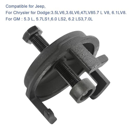 Harmonic Balancer Puller 25264 Compatible with GM Jeep Chrysler Dodge | Engine 5.3L 5.7 LS1 6.0 LS2 6.2 LS3 7.0L No Tapping LS Crank Pulley Remover ﻿LS Harmonic Balancer Mounting Puller Pulley Tool