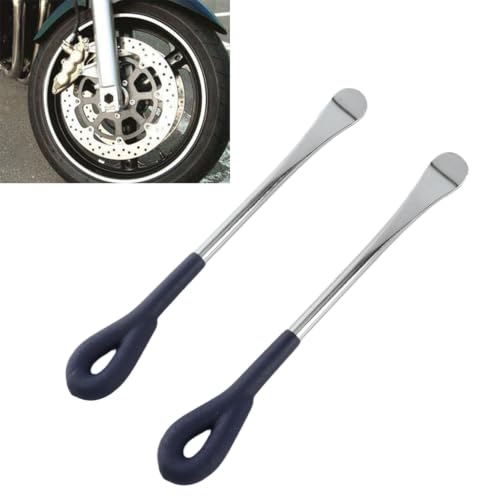Professional 2Pcs Tire Lever Tool Spoon Set with Precision Quality, Great for Motorcycle and Bike Tire Changes, Suitable for DIY Enthusiasts and Travel Use