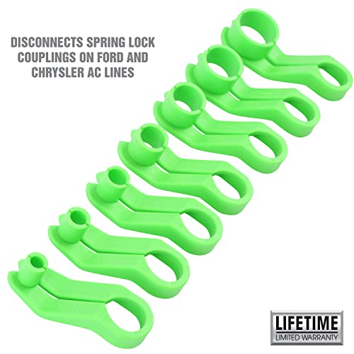 OEMTOOLS 26515 Angled Disconnect 7 Pc Set, Fuel Line Disconnect Tool, Disconnect Spring Lock Couplings for Ford and Chrysler AC Lines, AC Line Disconnect Tool - style: Offset - Seven Piece