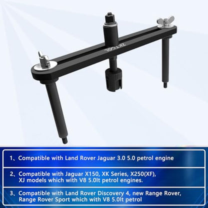ZKTOOL New Upgraded Version Fuel Injector Puller Removal Tool Compatible with Land Rover Jaguar 3.0L 5.0L Gasoline Engine, Easily Remove Fuel Injectors Without Damage, Replaceable 310-197 - color: PLUS 310-197