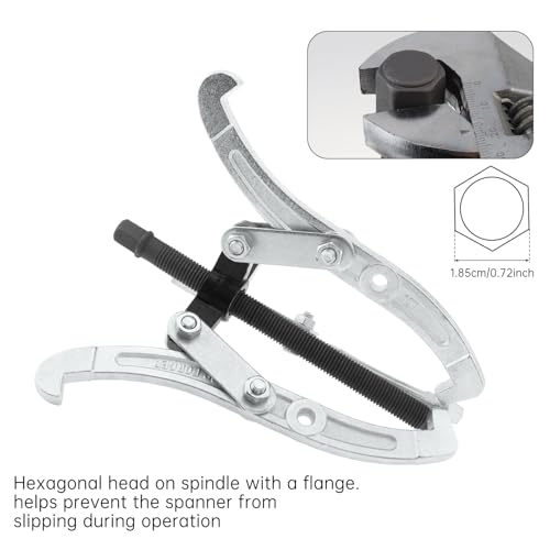 ChgImposs 10 Inch 3-Jaw Gear Puller, 2 Jaw 3 Jaw Puller for Pulley Gears Bearings and Flywheels, Heavy Duty Pulley Puller with Reversible Jaws, High Carbon Steel Removal Tool Bearing Puller Tool - size: 10 Inch