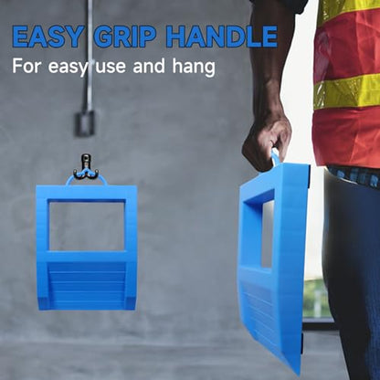 Heavy Duty Pallet Jack Chock with Handle for Wheel Width of 8.5IN Non-Slip Polypropylene Jack Stopper Pallet Buster