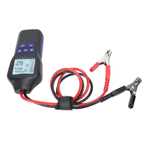 Naroote Car Battery Tester, 12V 24V LCD Display Automotive Digital Analyzer with Voltage Current CCA Load Alternator Cranking System Test for Car Truck Motorcycle ATV SUV Boat Yacht