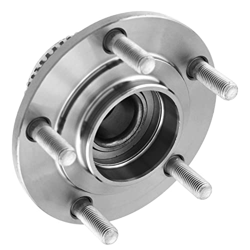 Detroit Axle - 2 Rear Wheel Bearing and Hubs Assembly with ABS Ring & 5-Lug for Mitsubishi Lancer 2004-2006, Outlander 2003-2006, FWD, 512339 - style: 512339 x2/Pair