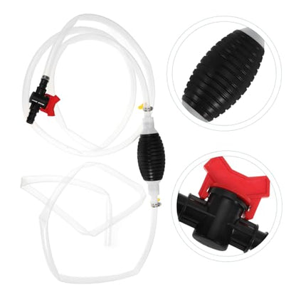 Hand Siphon Pump Fuel Transfer Pump for Gas Siphon Kit Hose for Cars and Fish Tanks