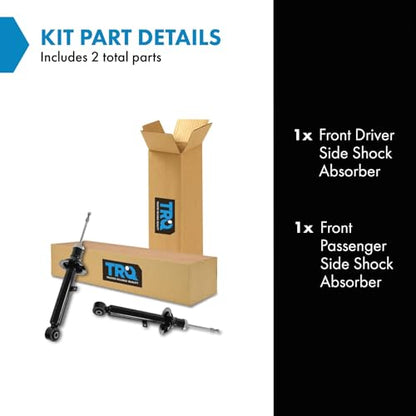 TRQ Front Shock Absorber Set Compatible with 2001-2005 Lexus IS300 - style: SBA60302