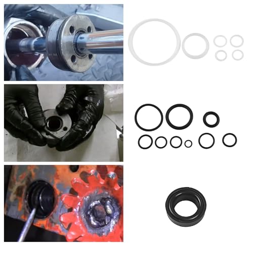 Sun Walker 17 PCS Floor Jack Seal Kit, 3 Ton Horizontal Jack O-Ring Seal Replacement Set with Oil Filler Plug, Universal Rubber Sealing Rings Complete Repair Tool for Floor Jacks