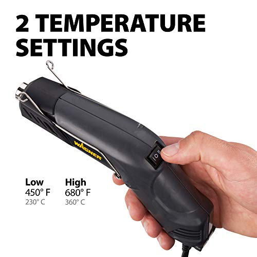 Wagner Spraytech 2410909 HT400 Craft Kit Heat Gun, Heat Gun Kit for Crafting, Embossing, Candle Making, Shrink Wrapping, and More, Embossing Heat Tool Craft Gun, Dual Temperature 680 & 450 degrees - size: Craft Kit