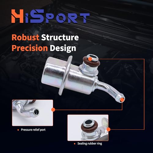HiSport Fuel Injection Pressure Regulator PR4016 Replacement for Kia Rio 2005-2011 Rio5 Optima 2006-2011 Magentis for Hyundai Sonata Accent 2006-2011 - size: HSFPRR4016