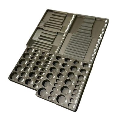 Magnet Socket Organizer Compatible with Harbor Freight Quinn Master Bit Socket Set 87pc #70347 | Magnetic Tool Tray Holder for Garage and Workbench | Only Includ Tray (Black) - size: Black