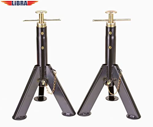 LIBRA Set of 2 Heavy Duty Telescopic RV Stabilizer Jacks Stand w/Featured Stable-max Desgin