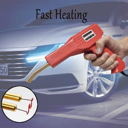 110V Plastic Welding Machine 50w Car Bumper Repair Welding Tool Welding Gun Plastic Welder Car Plastic Bumper Repair Tool Kit with Flat/Outside Corner/Inside Corner/Wave Staples and Knife