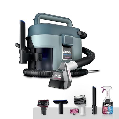 Shark EveryMess Ultra-Powerful 3-in-1 Wet Vac, Dry Vac, & Stain Eliminator with StainForce Technology, Perfect for Homes, Pets, and Cars, 4 Accessories and Cleaning Solution, Gray, VX101 - color: Dark Blue