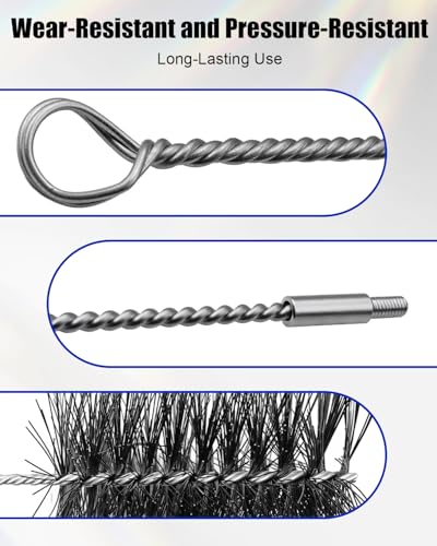 61820 Engine Brush Kit, 12 Pcs | Include 0.25/5/16/3/8 Inch 0.5/5/8/0.75/8.75/1.25/5 Inch