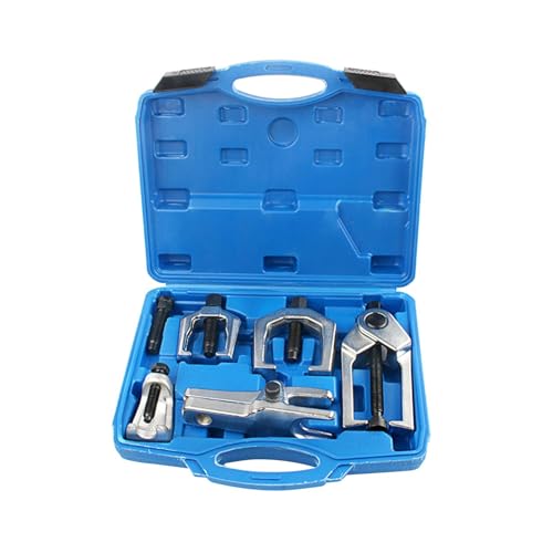6 Pieces Ball Joint Separator Front End Service Tool Rod Puller Pitman Arm Remover Hard Alloy Steel Storage Case Included Suitable for, Blue - color: Blue