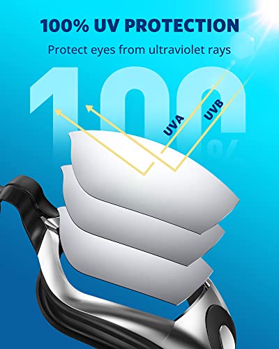 Aegend Swim Goggles, Swimming Goggles No Leaking Full Protect Adult Youth - color: Bright Sliver