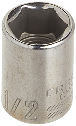CRAFTSMAN Shallow Socket, SAE, 3/8-Inch Drive, 1/2-Inch, 6-Point (CMMT43003) - size: 1/2"