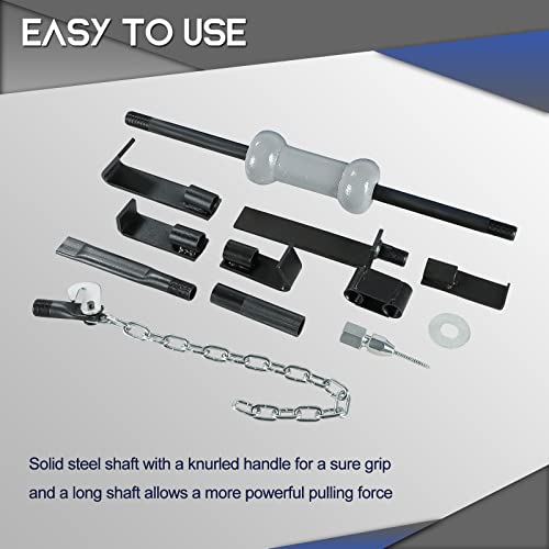 ATPEAM 13pcs Slide Hammer Dent Puller Set | Heavy Duty Dent Puller Set w/10lbs Slide Hammer Auto Body Truck Repair Took Kits