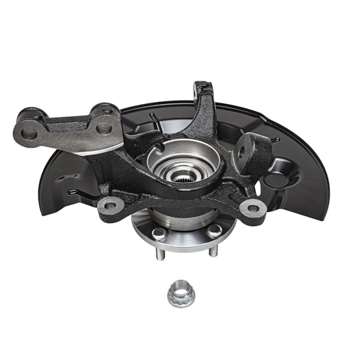Detroit Axle - 2.5L Front 4pc Steering Knuckles Kit for 2012-2017 Toyota Camry, 2 Steering Knuckles & Wheel Bearing Hubs 2 Outer Tie Rod Ends 2013 2014 2015 2016 Replacement - size: 4SU50407/Kit