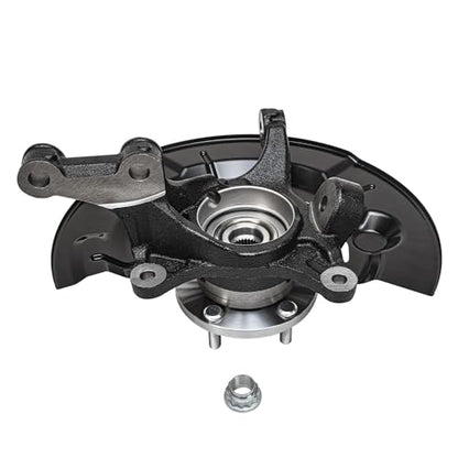 Detroit Axle - 2.5L Front 4pc Steering Knuckles Kit for 2012-2017 Toyota Camry, 2 Steering Knuckles & Wheel Bearing Hubs 2 Outer Tie Rod Ends 2013 2014 2015 2016 Replacement - size: 4SU50407/Kit