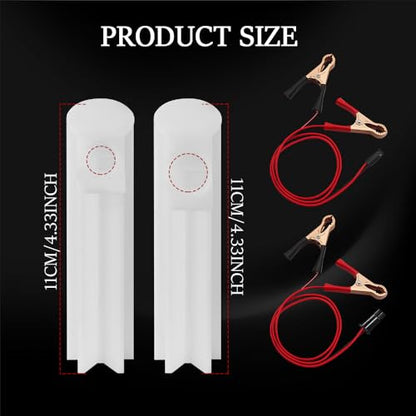 4PCS Fuel Injector Cleaner Kit, Fuel Injector Cleaner Tool, Auto Gas Injection Nozzle Adapter DlY Cleaning Assistant Tool with Test Lead, Fuel Injector Tester Cleaner Fit for 12-24V Car