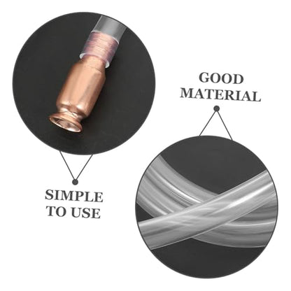 Happyyami Manual Siphon Pump Hose for Fuel Transfer Hose Kit for Cars Trucks and Liquids for Auto Mechanics and Home Use