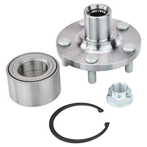 TRQ Front Wheel Bearing & Hub Kit with ABS Sensor Compatible with 2003-2010 Pontiac Vibe 2000-2005 Toyota Celica 2003-2018 Corolla 2003-2013 Matrix