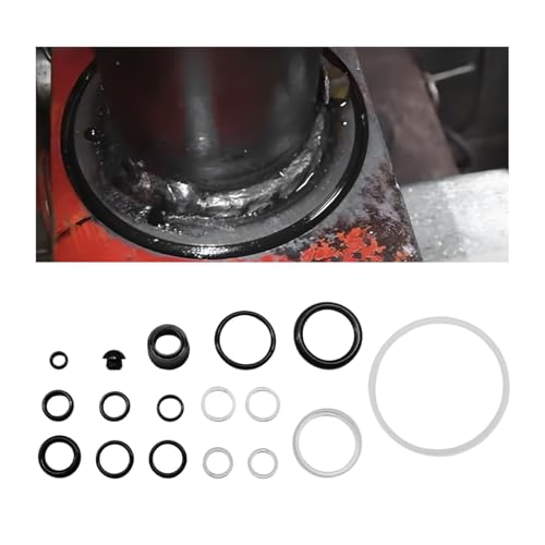 17 PCS Floor Jack Seal Kit, Horizontal 3 Ton Hydraulic Jack Oil Seal O-Rings Complete Repair Tool Set, Universal Jacks Oil Seals Repair Replacement Kit for Car SUV Truck