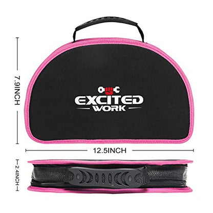 89 Piece Pink Tool kit, Ladies Hand Tool Set with Easy Carrying Round Pouch Household Tool Kit Perfect for DIY, Home Maintenance and Dorm Repair | Compact & Portable, Perfect for DIY & Home Repair, Includes Round Storage Pouch