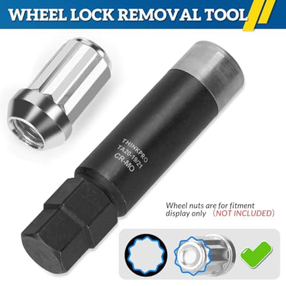 10 Spline Lug Nut Socket for TA20 19/21 10-Spline Lug Nut Tool Key | 10 Point Socket Compatible with Bimecc 10 Spline Lug Nut Key,19,21mm Hex Drive 10 Spline Socket - color: Ta20-19/21