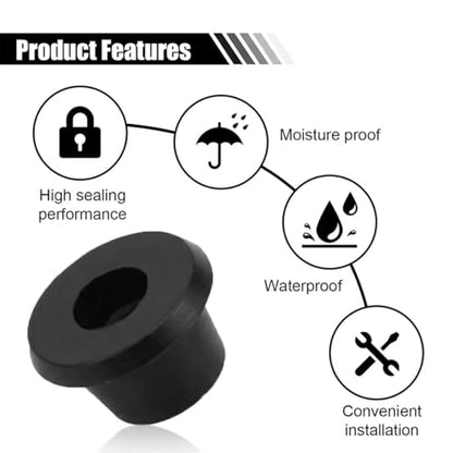 smilfuy 5PCS 8mm Flat-Head Hydraulic Bottle Jack Floor Jack Oil Filler Plug | Rubber Hydraulic Filler Bung for Oil Reservoir Hole, Horizontal Jack Hydraulic Top Pressure Rod for Oil Reservoir - size: Flat-5PCS
