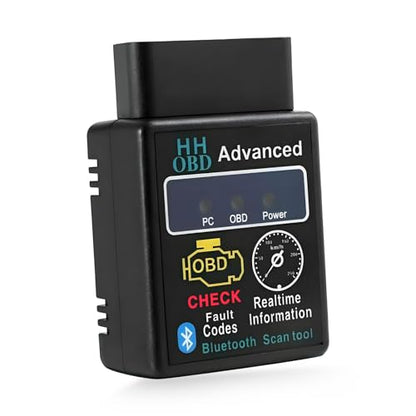 Bluetooth OBD2 Scanner for Car, Professional OBDII Vehicle Diagnostic Tester with Exclusive App, Wireless OBD2 Auto Engine Fault Code Reader Scan Tool for Phone PC