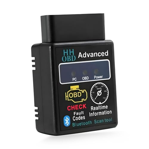 Bluetooth OBD2 Scanner for Car, Professional OBDII Vehicle Diagnostic Tester with Exclusive App, Wireless OBD2 Auto Engine Fault Code Reader Scan Tool for Phone PC