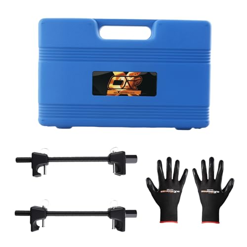maXpeedingrods Strut Spring Compressor Tool, 2pc Heavy Duty Coil Spring Compressor Strut Remover Installer Tool for MacPherson Struts Shock Absorber Car Garage Tool, 3/4"(19mm) Socket - size: 10.5 inch