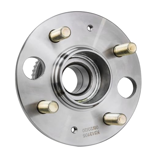 Detroit Axle - 2pc Rear Wheel Bearing and Hubs Assembly with ABS Ring & 4-Lug for Honda Civic 1992-1995/1999-2000, Civic del Sol 1995-1997, Acura Integra 1990-2001, 4-Wheel ABS - style: 513105-DA x2/Pair
